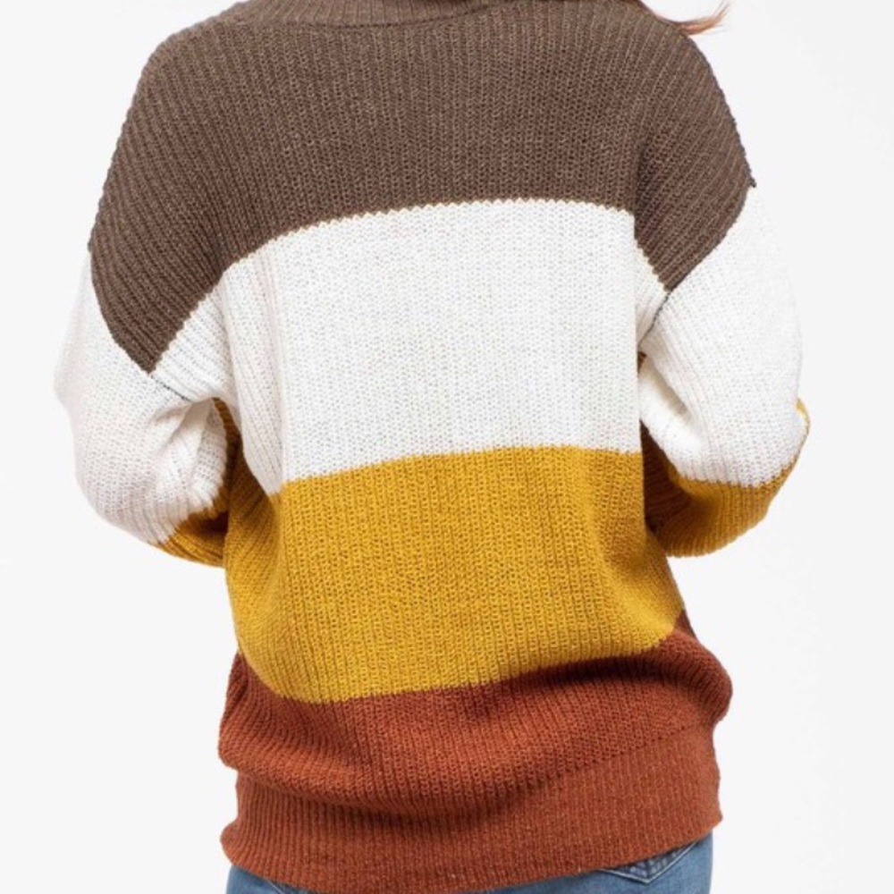 Stripe Long Sleeve Sweater - Picture 2 of 4